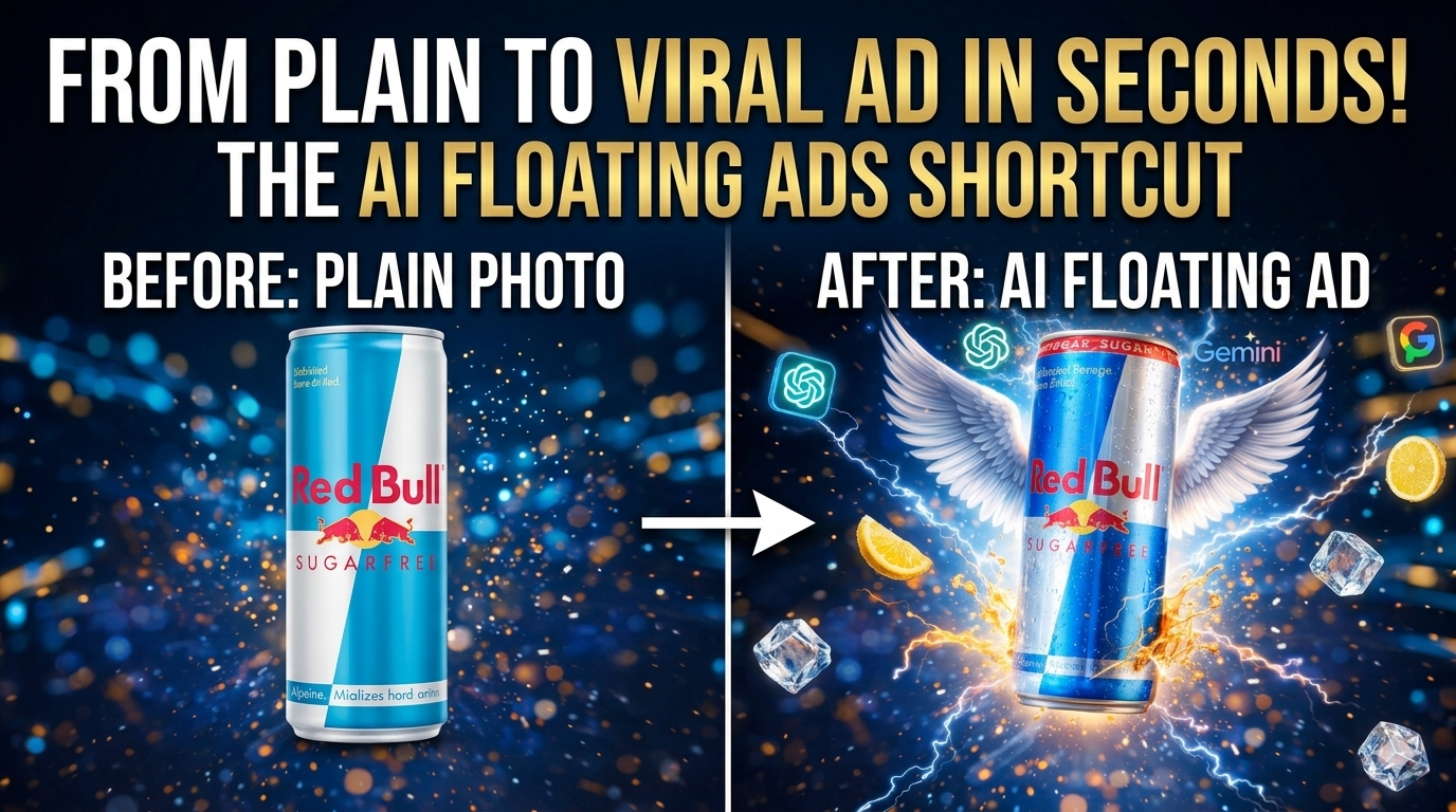How to Turn a Simple Product Photo into a Viral Floating Product Ad Using AI