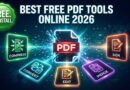 Best free online PDF tools in 2026 showing compress convert edit merge and sign operations available without installing software